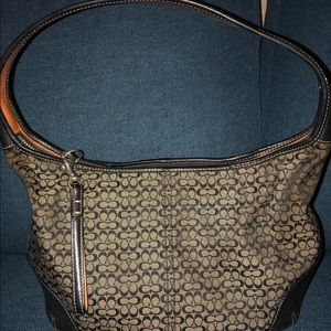 Coach hobo bag black and gray vintage